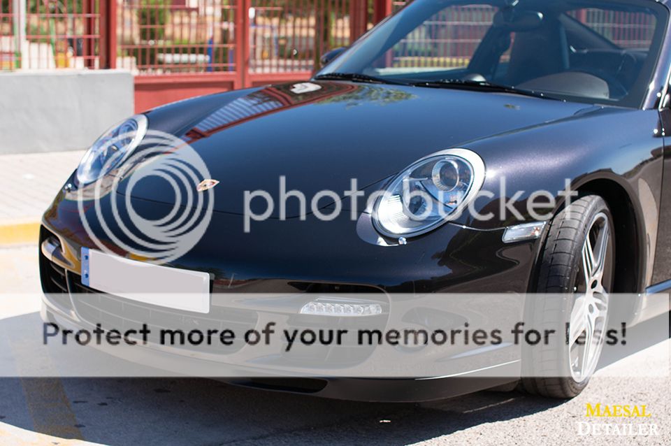 Detallado exterior Porsche 911 Turbo negro metalizado - Foro Coches